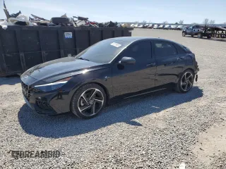 2023 Hyundai Elantra N Line z VIN KMHLR4AF2PU625284, wystawiony jako Copart lot #52018055 z przebiegiem 22 024 mil mil oraz Szkody całkowita. Historia ofert i sprzedaży dostępna na DreamBid. Obrazek 1.