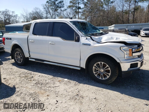 2020 Ford F-150 XL with VIN 1FTEW1EP8LFC37997, listed as a Copart auction lot 48428215 with 123,671 mi miles and Salvage Title. Bid and sale history available at carsss.com. Image 4.