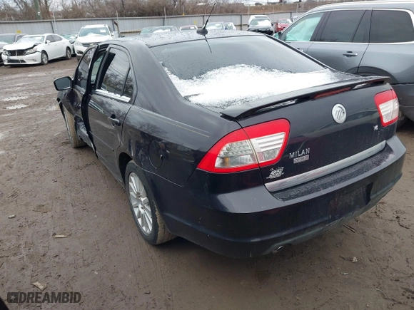 2007 Mercury Milan Premier with VIN 3MEHM08147R623554, listed as a IAAI auction lot 41714296 with 138,838 mi miles. Bid and sale history available at carsss.com. Image 3.