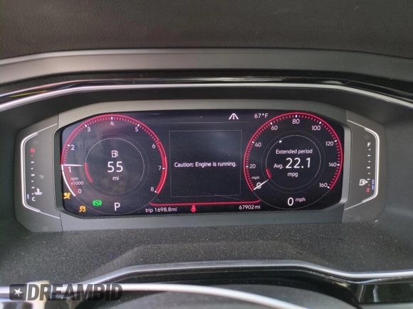 2019 Volkswagen Jetta SEL with VIN 3VWE57BU7KM029069, listed as a Copart auction lot 59040395 with 67,902 mi miles and Salvage title. Bid and sale history available at DreamBid. Image 9.