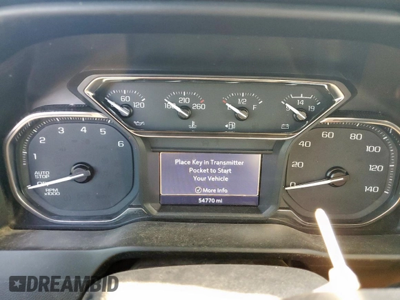 2020 GMC Sierra 1500 SLT with VIN 3GTP8DED2LG116911, listed as a Copart auction lot 56032345 with 54,770 mi miles and Clean title. Bid and sale history available at DreamBid. Image 9.
