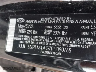 2023 Hyundai Elantra SEL with VIN 5NPLM4AG7PH090765, listed as a IAAI auction lot 41777838 with 11,785 mi miles. Bid and sale history available at carsss.com. Image 9.