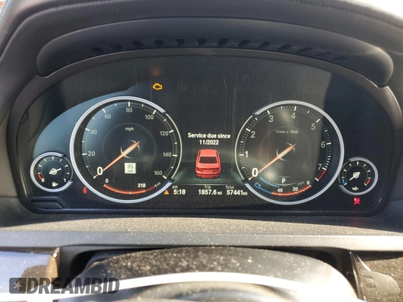 2015 BMW 7 Series 750i xDrive with VIN WBAYB6C55FD966172, listed as a Copart auction lot 68446414 with 57,441 mi miles and Salvage Title. Bid and sale history available at carsss.com. Image 9.