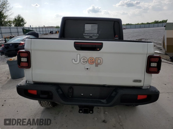 2022 Jeep Gladiator Overland with VIN 1C6HJTFG9NL163099, listed as a Copart auction lot 63332483 with Not provided miles and Non repairable. Bid and sale history available at DreamBid. Image 6.
