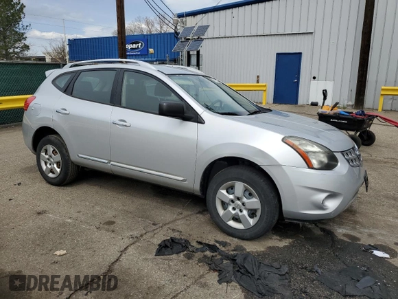 2015 Nissan Rogue S with VIN JN8AS5MV3FW761889, listed as a Copart auction lot 52535885 with 161,734 mi miles and Salvage Title. Bid and sale history available at DreamBid. Image 4.
