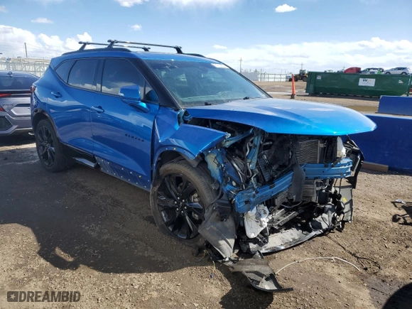 2020 Chevrolet Blazer RS with VIN 3GNKBKRS3LS624009, listed as a Copart auction lot 51713845 with 45,945 mi miles and Salvage Title. Bid and sale history available at carsss.com. Image 4.