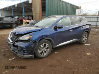 2021 Nissan Murano SV with VIN 5N1AZ2BS8MC107995, listed as a Copart auction lot 43838205 with 79,328 mi miles and Salvage Title. Bid and sale history available at DreamBid. Image 1.
