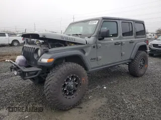 2022 Jeep Wrangler Unlimited Willys with VIN 1C4HJXDM1NW241284, listed as a Copart auction lot 83336744 with Not Provided miles and Salvage Title. Bid and sale history available at DreamBid. Image 1.