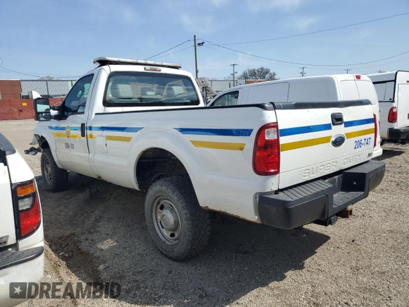 2011 Ford F-350 XL with VIN 1FTRF3B62BEA42474, listed as a Copart auction lot 53063855 with 210,877 mi miles and Salvage title. Bid and sale history available at DreamBid. Image 2.