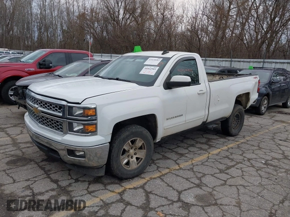 2015 Chevrolet Silverado 1500 LT with VIN 1GCNKRECXFZ414527, listed as a IAAI auction lot 41024683 with 219,673 mi miles. Bid and sale history available at carsss.com. Image 2.