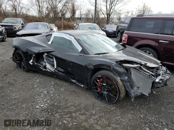 2024 Chevrolet Corvette 1LZ with VIN 1G1YD2D37R5600742, listed as a Copart auction lot 82765454 with Not Provided miles and Non Repairable. Bid and sale history available at DreamBid. Image 4.