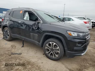 2022 Jeep Compass (RED) Edition with VIN 3C4NJDCB4NT154132, listed as a Copart auction lot 86049004 with 36,479 mi miles and Non repairable. Bid and sale history available at DreamBid. Image 4.