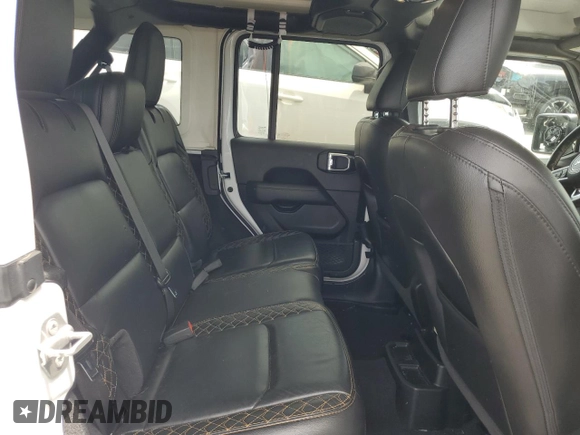 2021 Jeep Wrangler Unlimited Sahara Altitude with VIN 1C4HJXEG1MW586273, listed as a Copart auction lot 61723485 with 76,236 mi miles and Salvage title. Bid and sale history available at DreamBid. Image 11.