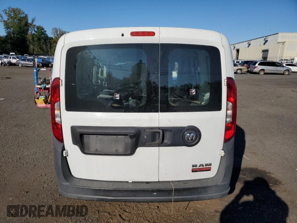 2016 Ram ProMaster City Cargo Tradesman with VIN ZFBERFAT1G6B22564, listed as a Copart auction lot 69857264 with 129,947 mi miles and Salvage Title. Bid and sale history available at DreamBid. Image 6.