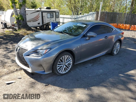 2017 Lexus RC 350 with VIN JTHSE5BC5H5008414, listed as a Copart auction lot 53828685 with 110,943 mi miles and Salvage title. Bid and sale history available at DreamBid. Image 1.
