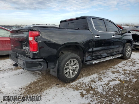 2020 Chevrolet Silverado 1500 High Country with VIN 3GCUYHED5LG375077, listed as a Copart auction lot 88548205 with 62,938 mi miles and Salvage Title. Bid and sale history available at carsss.com. Image 3.