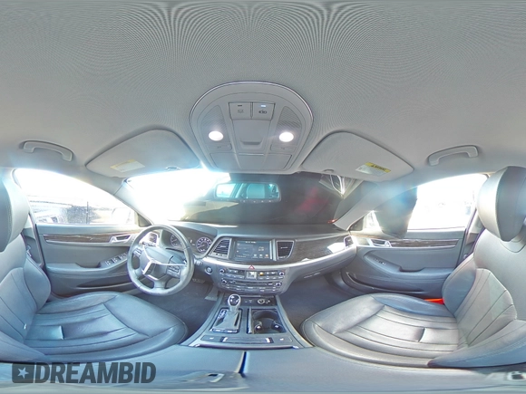 2017 Genesis G80 3.8L with VIN KMHGN4JE9HU168446, listed as a Copart auction lot 80916684 with 83,287 mi miles and Salvage Title. Bid and sale history available at DreamBid. Image 14.