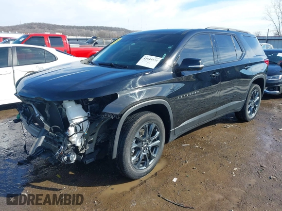 2020 Chevrolet Traverse RS with VIN 1GNERJKW4LJ298688, listed as a IAAI auction lot 41644544 with 61,786 mi miles and . Bid and sale history available at DreamBid. Image 2.