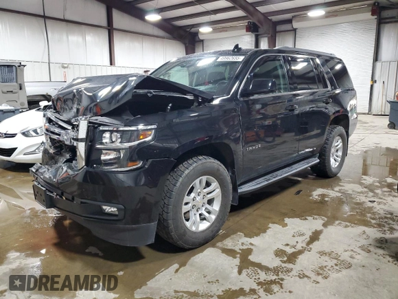 2019 Chevrolet Tahoe LT z VIN 1GNSKBKC8KR188553, wystawiony jako Copart lot #49962655 z przebiegiem 55 576 mil mil oraz Szkoda całkowita • Salvage title. Historia ofert i sprzedaży dostępna na DreamBid. Obrazek 1.
