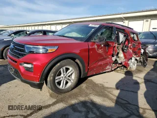 2021 Ford Explorer XLT z VIN 1FMSK8DH2MGB41761, wystawiony jako Copart lot #46419545 z przebiegiem 59 333 mil mil oraz Szkoda całkowita • Salvage title. Historia ofert i sprzedaży dostępna na DreamBid. Obrazek 1.