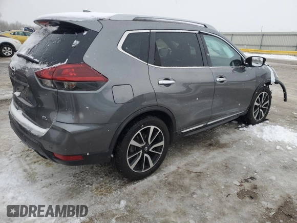 2019 Nissan Rogue SL with VIN 5N1AT2MT2KC776039, listed as a Copart auction lot 41427385 with 76,878 mi miles and Salvage Title. Bid and sale history available at DreamBid. Image 3.