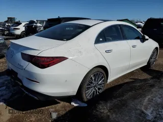 2024 Mercedes-Benz CLA 250 with VIN W1K5J4HB6RN452976, listed as a Copart auction lot 46283815 with 3,868 mi miles and Salvage title. Bid and sale history available at DreamBid. Image 3.
