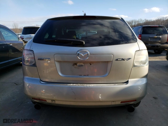 2008 Mazda CX-7 Sport with VIN JM3ER293880181310, listed as a Copart auction lot 89158745 with 0 mi miles and Salvage Title. Bid and sale history available at carsss.com. Image 6.