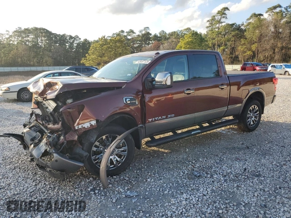 2016 Nissan Titan SL z VIN 1N6BA1F2XGN506885, wystawiony jako Copart lot #43457125 z przebiegiem 51 323 mil mil oraz Szkoda całkowita • Salvage title. Historia ofert i sprzedaży dostępna na DreamBid. Obrazek 1.