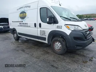 2023 Ram ProMaster Cargo with VIN 3C6LRVDG2PE578553, listed as a IAAI auction lot 41353448 with 29,380 mi miles. Bid and sale history available at carsss.com. Image 1.