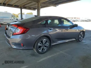 2017 Honda Civic Sedan EX-T with VIN 2HGFC1F34HH648975, listed as a Copart auction lot 47972315 with 169,999 mi miles and Salvage Title. Bid and sale history available at carsss.com. Image 3.