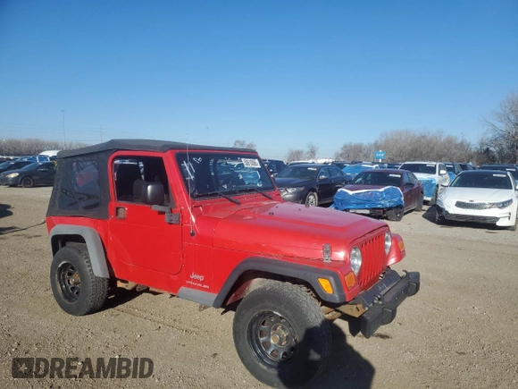 2006 Jeep Wrangler SE with VIN 1J4FA29156P757467, listed as a Copart auction lot 50610065 with 134,848 mi miles and Salvage Title. Bid and sale history available at carsss.com. Image 4.