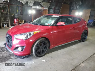 2013 Hyundai Veloster Turbo with VIN KMHTC6AE9DU152595, listed as a Copart auction lot 73736064 with 138,919 mi miles and Salvage title. Bid and sale history available at DreamBid. Image 1.