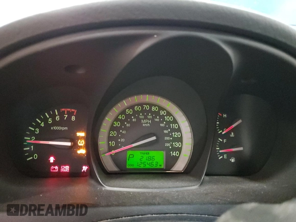 2007 Kia Spectra with VIN KNAFE161775007569, listed as a Copart auction lot 86778784 with 125,463 mi miles and Salvage Title. Bid and sale history available at carsss.com. Image 9.