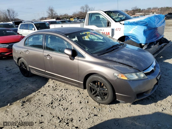 2010 Honda Civic Sdn LX with VIN 2HGFA1F5XAH575009, listed as a Copart auction lot 46429125 with 248,383 mi miles and Clean Title. Bid and sale history available at carsss.com. Image 4.