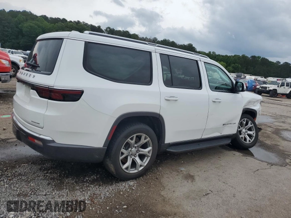 2022 Jeep Wagoneer Series II with VIN 1C4SJUBT8NS117874, listed as a Copart auction lot 56003895 with 92,339 mi miles and Salvage title. Bid and sale history available at DreamBid. Image 3.