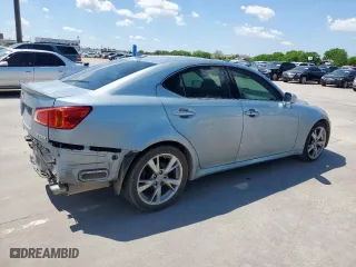 2010 Lexus IS 250 with VIN JTHBF5C23A5122498, listed as a Copart auction lot 53990405 with 190,839 mi miles and Salvage Title. Bid and sale history available at carsss.com. Image 3.