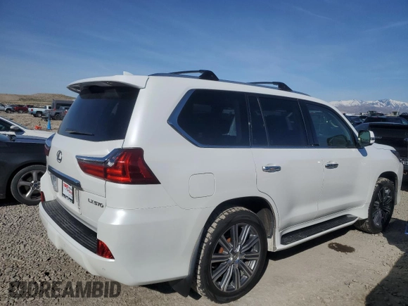 2017 Lexus LX 570 z VIN JTJHY7AXXH4249357, wystawiony jako Copart lot #48130295 z przebiegiem 137 821 mil mil oraz Czysty tytuł • Clean title. Historia ofert i sprzedaży dostępna na DreamBid. Obrazek 3.