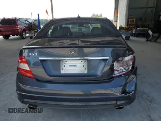 2009 Mercedes-Benz C 350 Sport with VIN WDDGF56XX9R043614, listed as a Copart auction lot 62166555 with 154,142 mi miles and Salvage title. Bid and sale history available at DreamBid. Image 6.