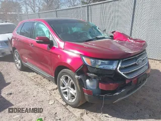 2016 Ford Edge Titanium with VIN 2FMPK4K96GBB65888, listed as a IAAI auction lot 41817270 with 125,024 mi miles. Bid and sale history available at carsss.com. Image 1.