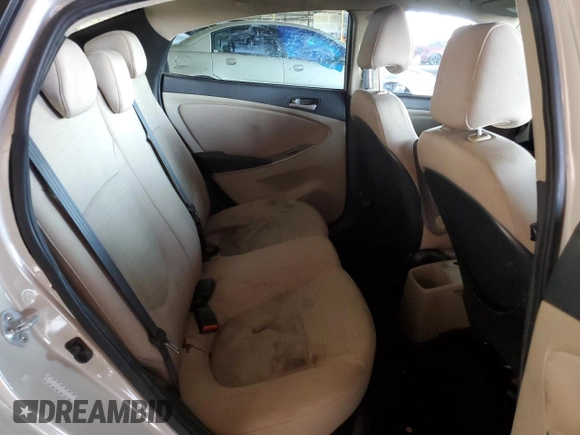 2017 Hyundai Accent SE z VIN KMHCT4AE5HU243163, wystawiony jako Copart lot #59122575 z przebiegiem 134 774 mil mil oraz Szkoda całkowita • Salvage title. Historia ofert i sprzedaży dostępna na DreamBid. Obrazek 10.