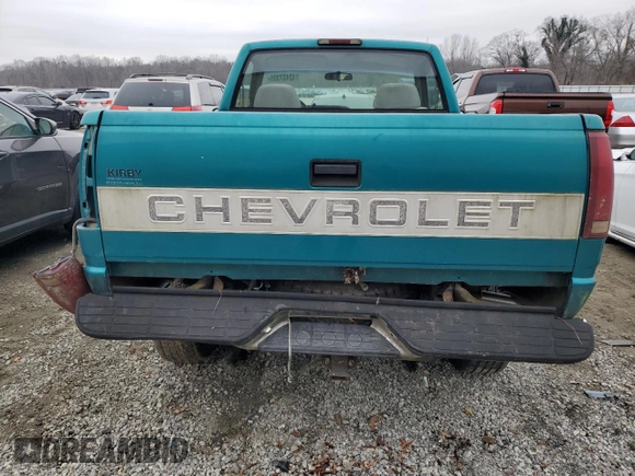 1995 Chevrolet Silverado 1500 with VIN 1GCEK14K0SZ257742, listed as a Copart auction lot 42437355 with 183,760 mi miles and Salvage Title. Bid and sale history available at DreamBid. Image 6.
