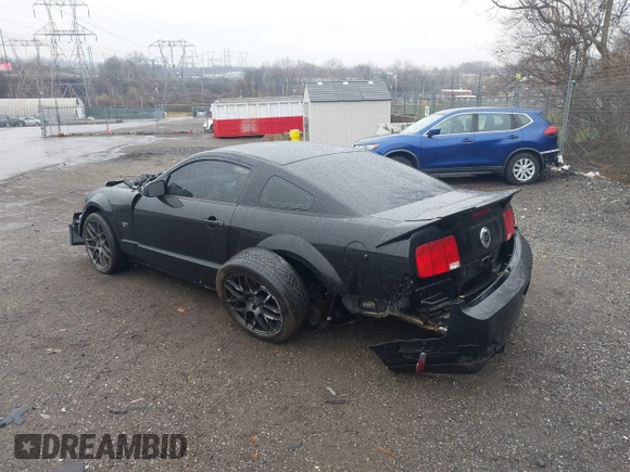 2007 Ford Mustang GT Deluxe with VIN 1ZVFT82H275292215, listed as a IAAI auction lot 41866312 with 114,500 mi miles. Bid and sale history available at carsss.com. Image 3.