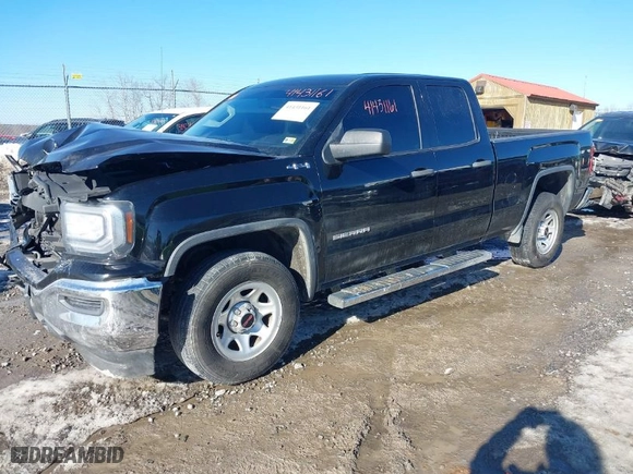 2016 GMC Sierra 1500 with VIN 1GTV2LEH8GZ340597, listed as a IAAI auction lot 41431161 with 109,187 mi miles. Bid and sale history available at carsss.com. Image 2.