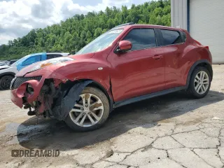 2014 Nissan Juke SL with VIN JN8AF5MV9ET356446, listed as a Copart auction lot 56576825 with 107,210 mi miles and Salvage title. Bid and sale history available at DreamBid. Image 1.