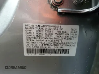 2025 Acura MDX Type S w/Advance Package with VIN 5J8YD8H86SL001026, listed as a Copart auction lot 48305575 with 3,871 mi miles and Salvage Title. Bid and sale history available at carsss.com. Image 15.
