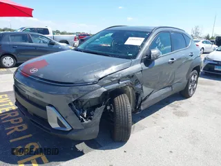 2025 Hyundai Kona SEL with VIN KM8HBCAB6SU232611, listed as a IAAI auction lot 42016054 with 6,383 mi miles. Bid and sale history available at carsss.com. Image 2.
