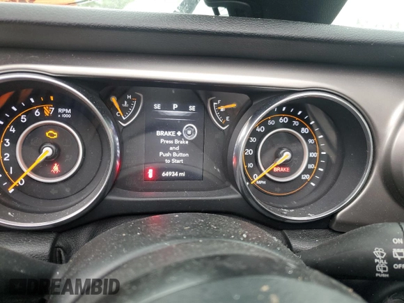 2020 Jeep Wrangler Willys with VIN 1C4GJXAG6LW273669, listed as a Copart auction lot 81670144 with 64,934 mi miles and Salvage title. Bid and sale history available at DreamBid. Image 9.
