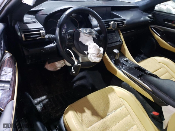 2019 Lexus RC with VIN JTHS85BC5K5005043, listed as a Copart auction lot 87729815 with 63,341 mi miles and Salvage Title. Bid and sale history available at carsss.com. Image 8.