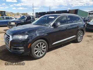 2017 Audi Q7 Premium Plus with VIN WA1LAAF71HD009745, listed as a Copart auction lot 53754885 with 129,993 mi miles and Salvage title. Bid and sale history available at DreamBid. Image 1.