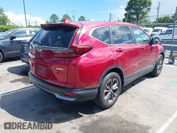 2021 Honda CR-V EX-L with VIN 5J6RW2H86MA003121, listed as a IAAI auction lot 42232716 with 53,747 mi miles and . Bid and sale history available at DreamBid. Image 4.